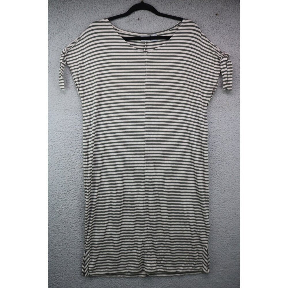 Kenar Striped Midi Dress-Size Medium